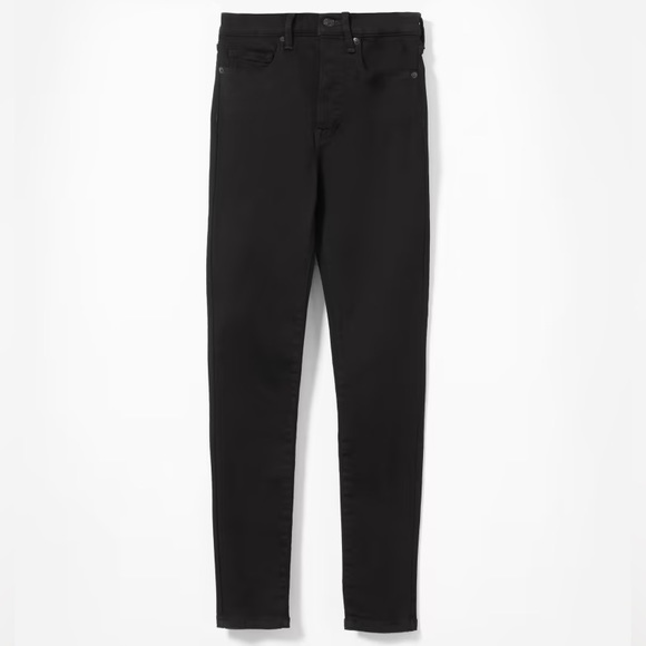 Everlane The Authentic Stretch Mid-Rise Skinny (Black, Ankle 26.5” Inseam) - Picture 6 of 8